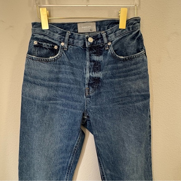 Everlane The Cheeky Jean Crop High Rise  💯% Cotton Women’s size 26 - Picture 4 of 14
